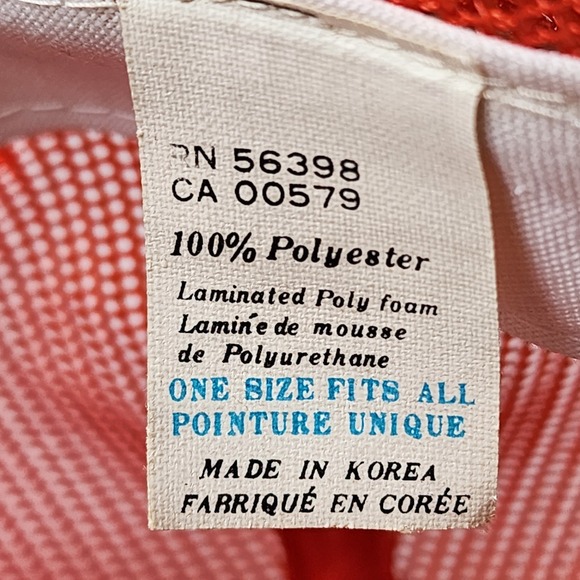 Vintage Primeco Trucker Hat Patch Mesh Cap Snap Back 80s Orange Flooring Dene - Picture 10 of 12